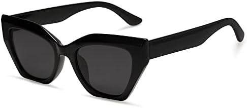 SOJOS Square Cat Eye Polarized Sunglasses for Women Retro Classic Vintage Trendy Cateye Shades Sunnies Gafas de sole SJ2235