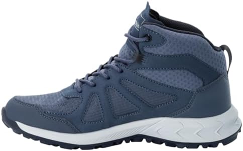 Jack Wolfskin Women's Woodland 2 Texapore Mid W Hiking Shoe, Graphite, 6.5