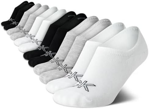 Calvin Klein Womens' Socks - Lightweight Performance No-Show Liners (12 Pack)