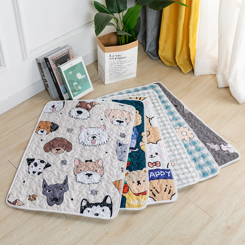 Pet Cotton Pad Breathable Dog Puppy Pee Pads Washable Reusable Cotton Mat Cushion Breathable Absorb Body Heat