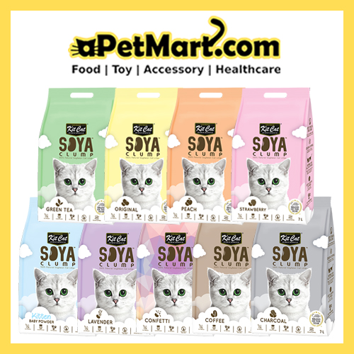 [6 Packs] Kit Cat Soya Clump Litter 7L x 6 Packs (9 Scents)