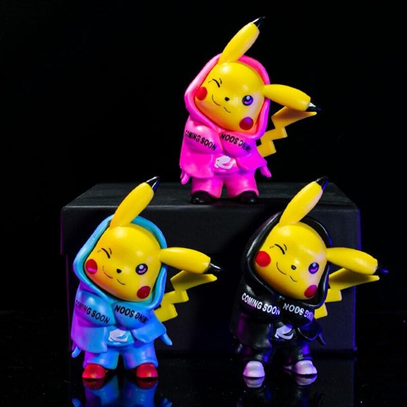 NEW 10CM Pokemon Anime Figure Pikachu Car Decoration Doll Trendy Toy Christmas Gift