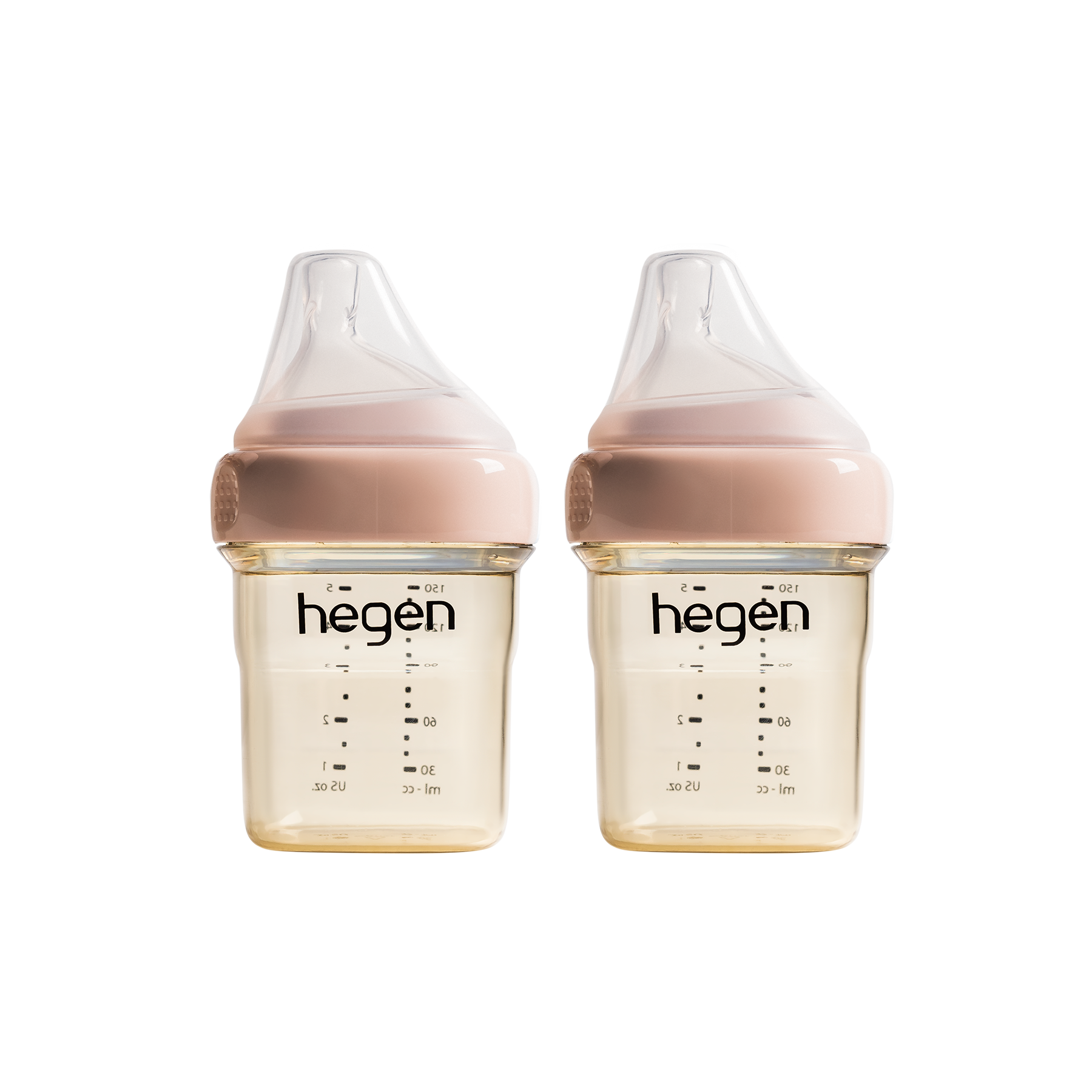 Hegen PCTO™ 150ml/5oz Feeding Bottle PPSU, 2-Pack with Slow Flow Teats (1 to 3 months)